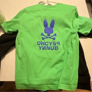 Psycho Bunny Green Mens oversized t shirt size 3= XS
